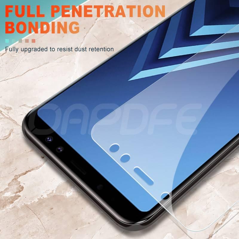 9H Tempered Glass For Samsung Galaxy A6 A8 J4 J6 Plus 2018 Screen Protector Glass Samsung A5 A7 A9 J2 J8 2018 Glass Film Case