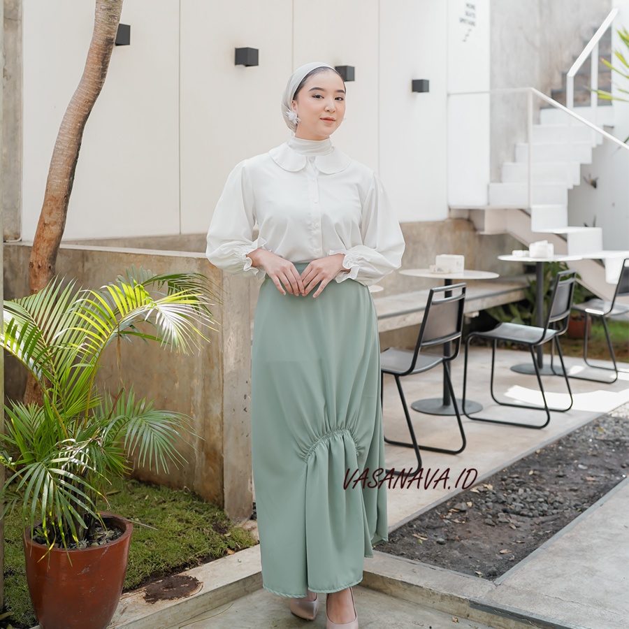 ROK KERUT POLOS | SORA SKIRT | BASIC SKIRT