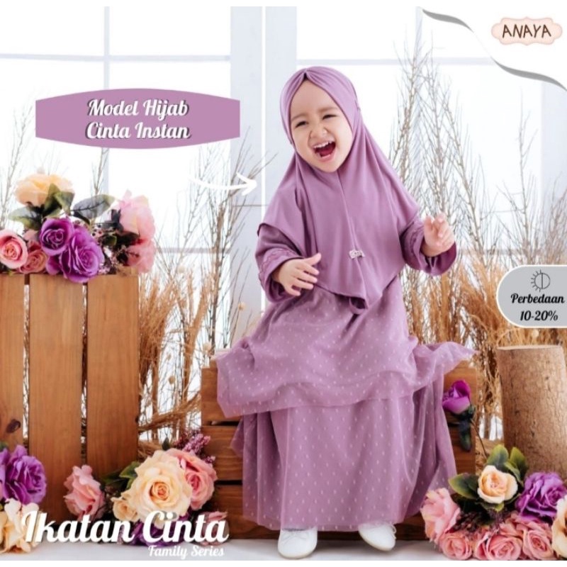 [ IKATAN CINTA ] By Anaya Hijab gamis ikatan cinta gamis anak viral tutu dotty baju pesta anak anaya