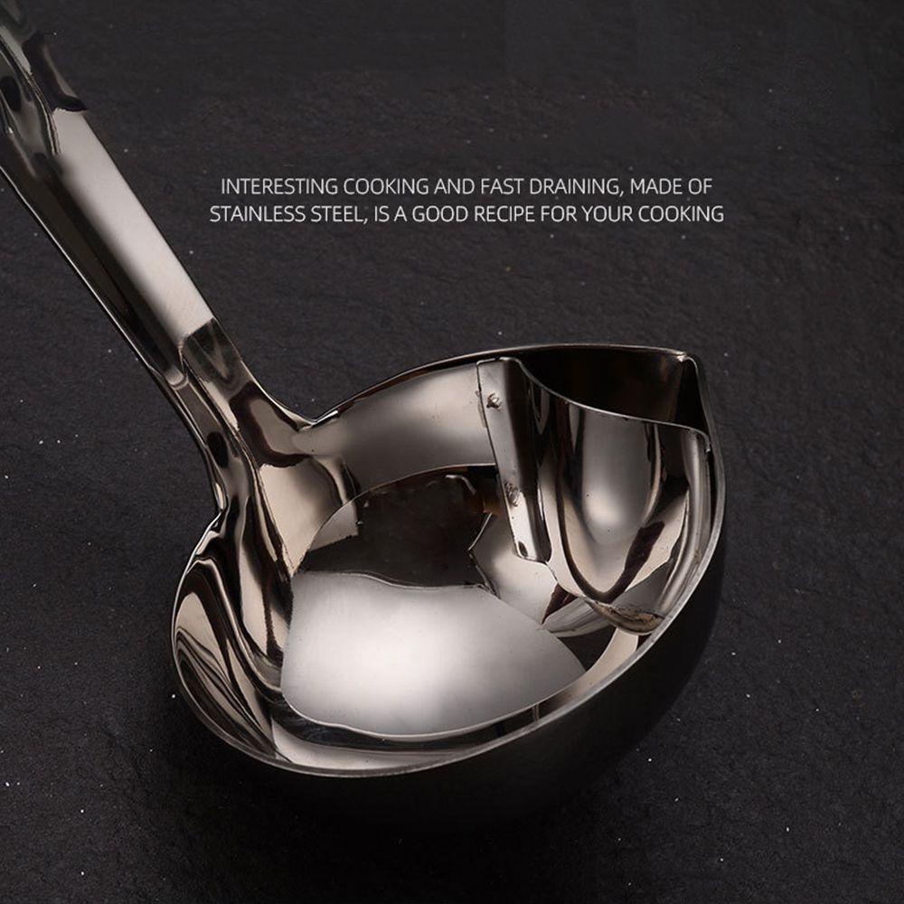 Populer Sendok Sup New Stainless Steel Kitchen Oil Skimmer Ladles