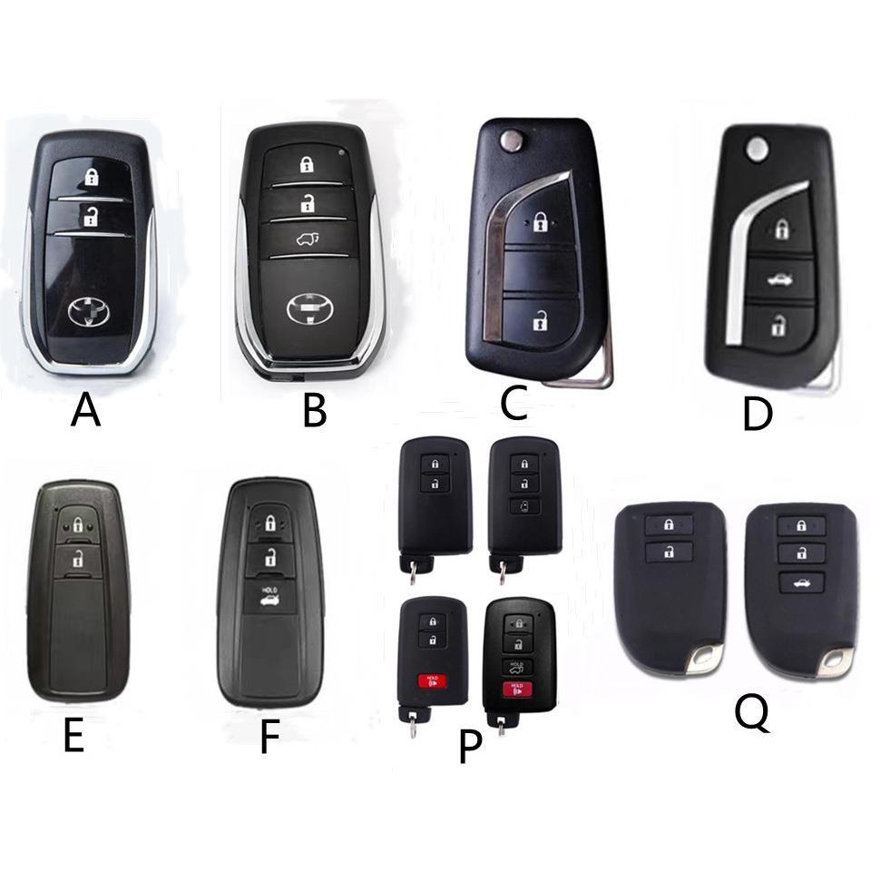 Case Pelindung Kunci Mobil Keyless Bahan Silikon Untuk Toyota Hilux Revo Innova Fortuner