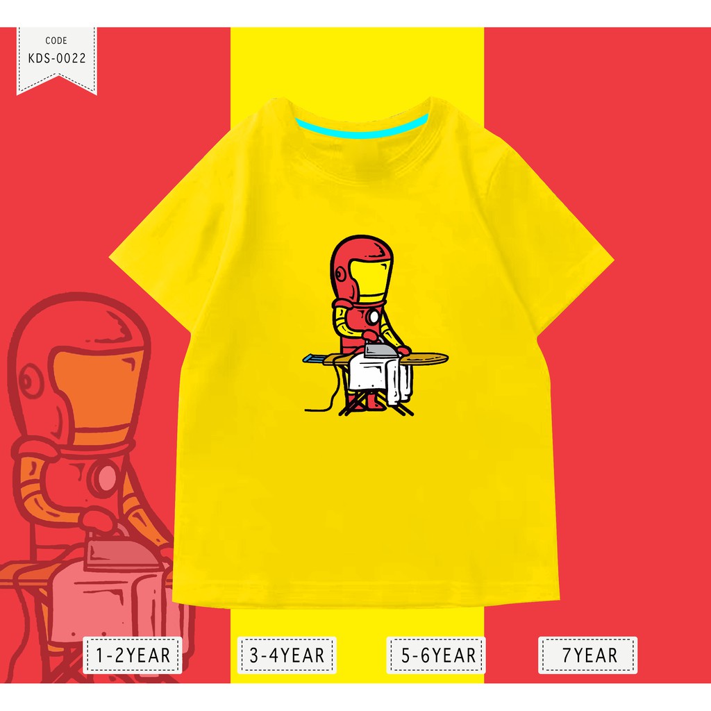 Baju Anak-anak / Kaos Distro DTF Anak Laki Laki Iron man/ Unisex / Motif / KIDS