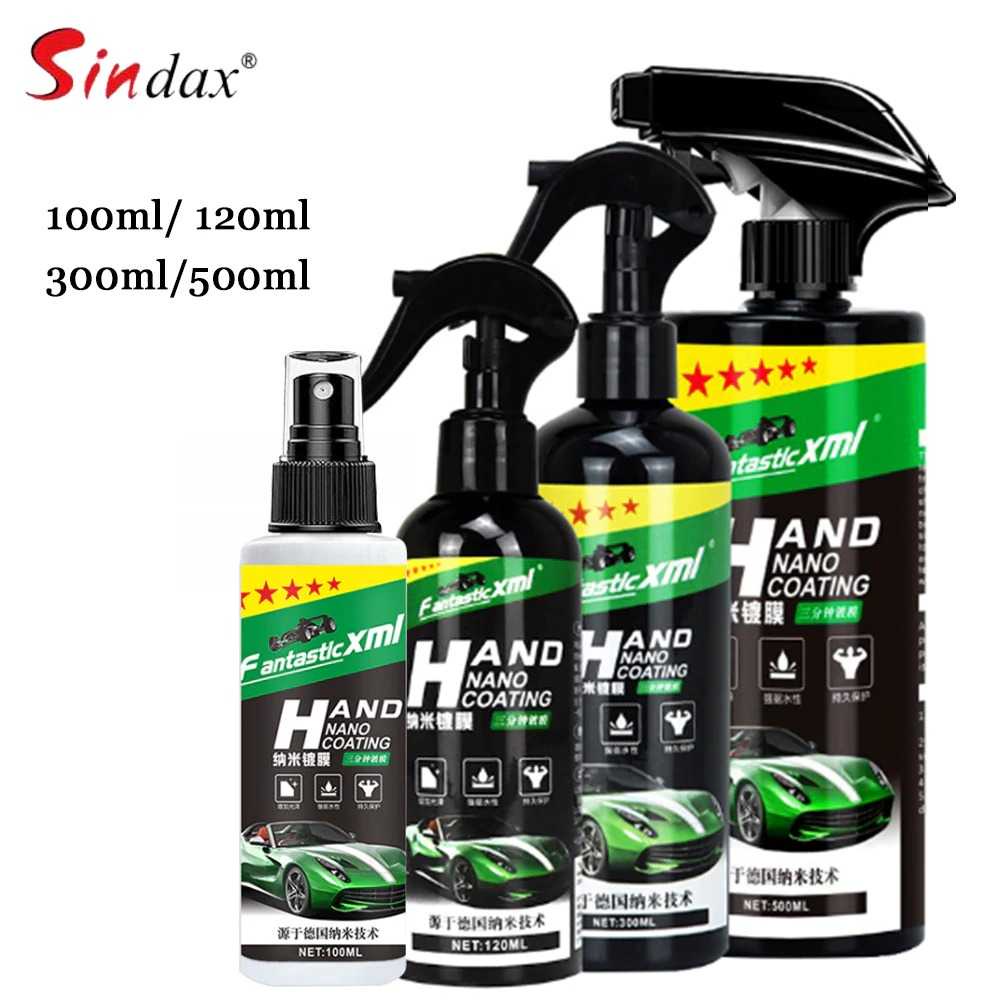 Sindax Cairan Anti Air Kaca Mobil Hydrophobic Ceramic Waterproof SIN4-Multi Warna Berat Bersih-300 m