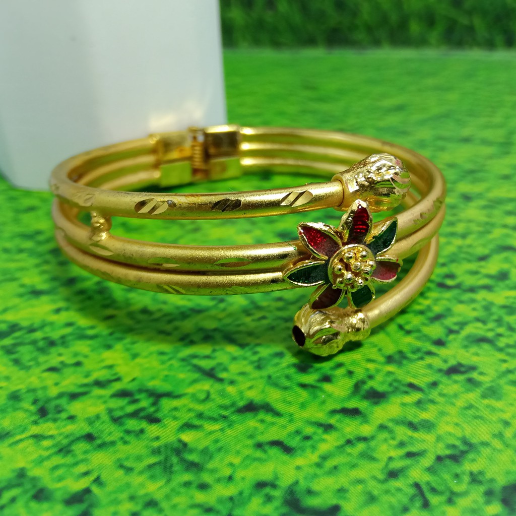GELANG BANGKOK, model arab.Lapis emas 24k