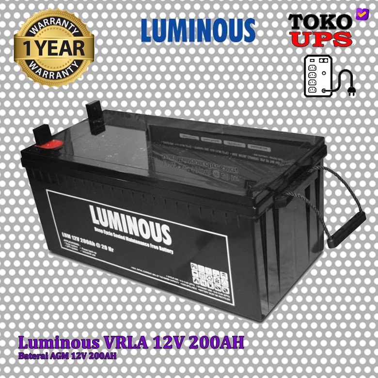 Baterai Luminous 12V 200AH VRLA