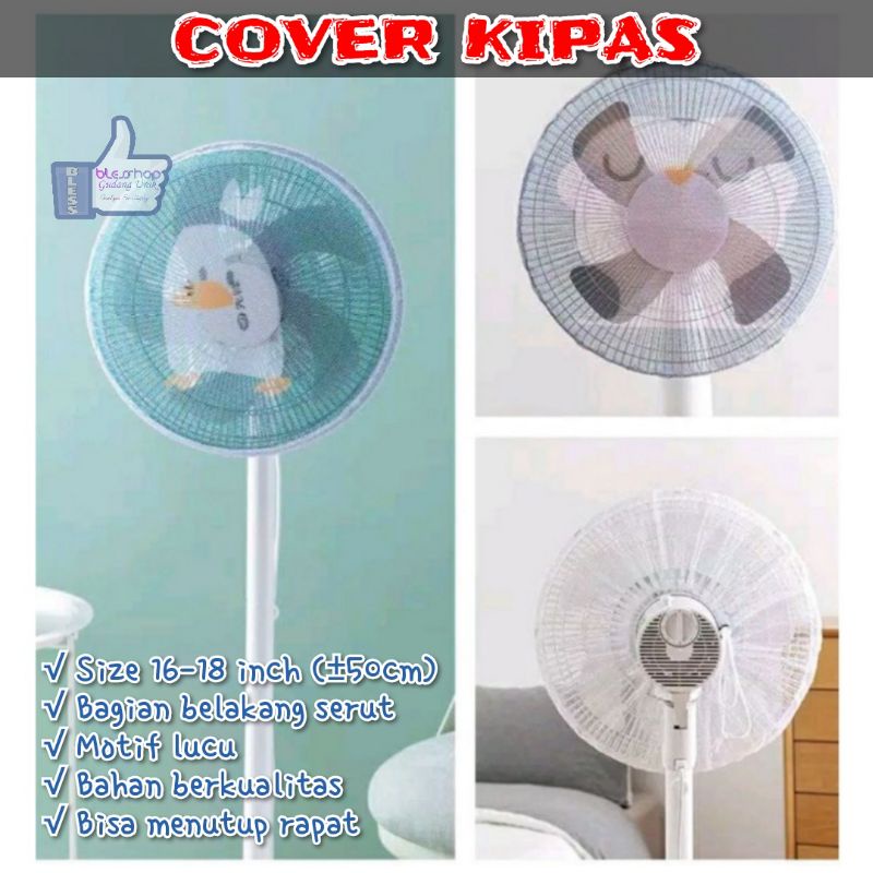 Sarung Kipas Angin Cover Kipas Pelindung Kipas 13-18 inch