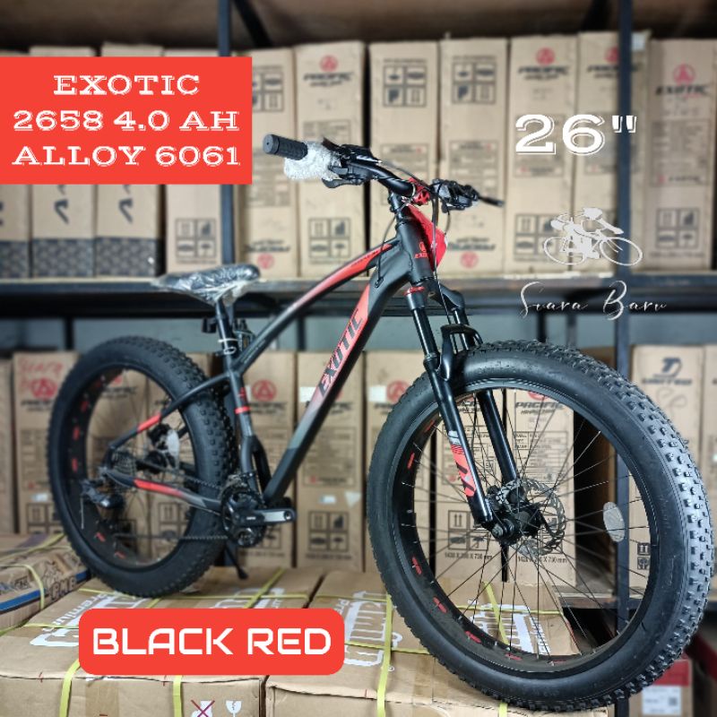 SEPEDA GUNUNG MTB EXOTIC ET 2658 4.0 AH ALLOY 6061 26 INCH BAN BESAR