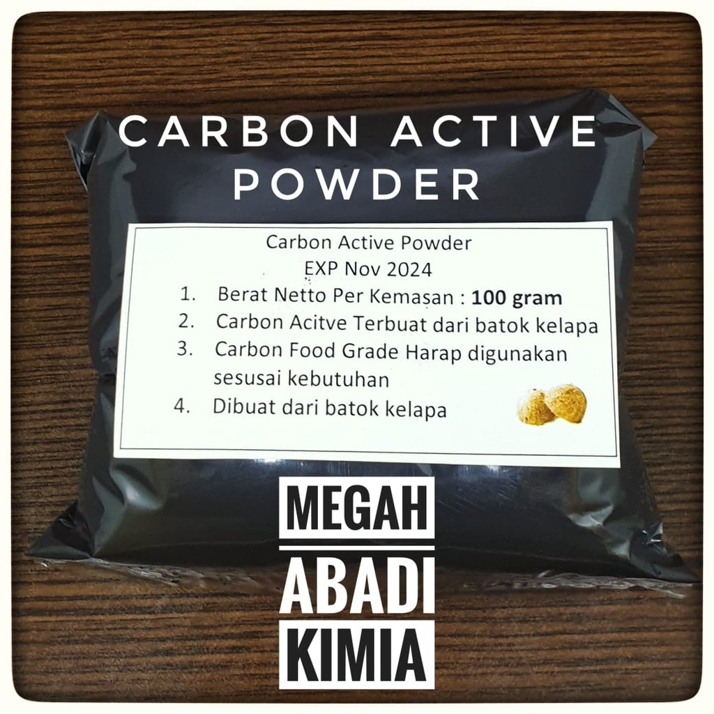 Carbon Active / karbon aktif / Activated Charcoal / powder / 100 Gram