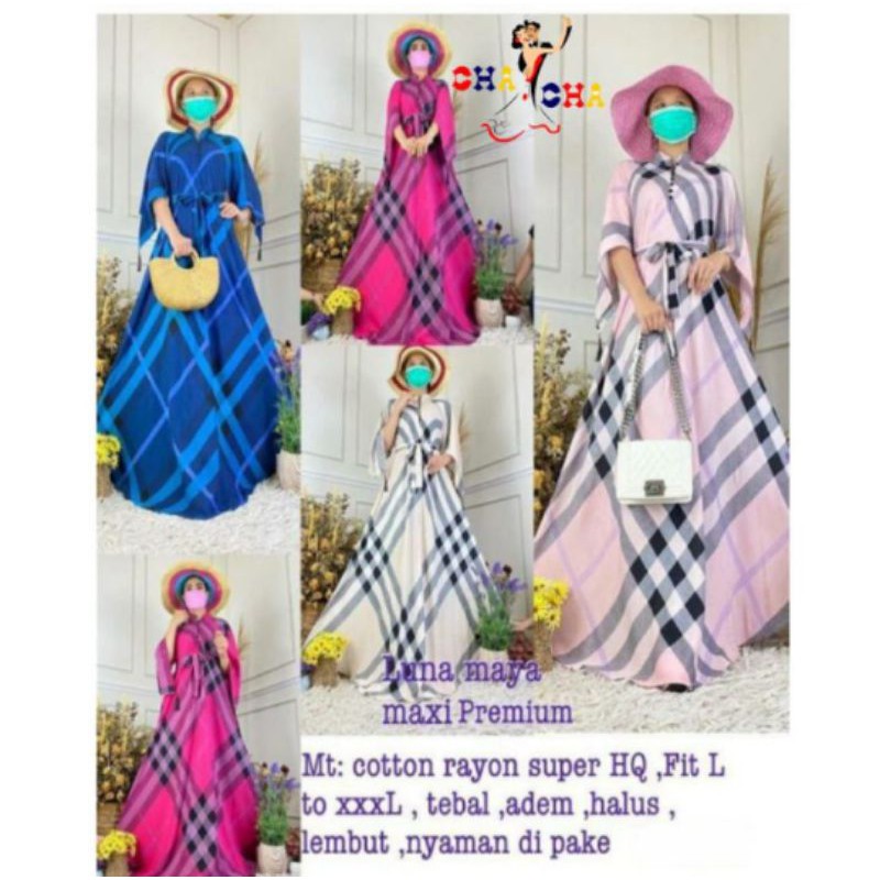 GAMIS LUNA RAYON / GAMIS LUNA MOTIF / GAMIS LEBARAN / GAMIS KONDANGAN / GAMIS MOTIF