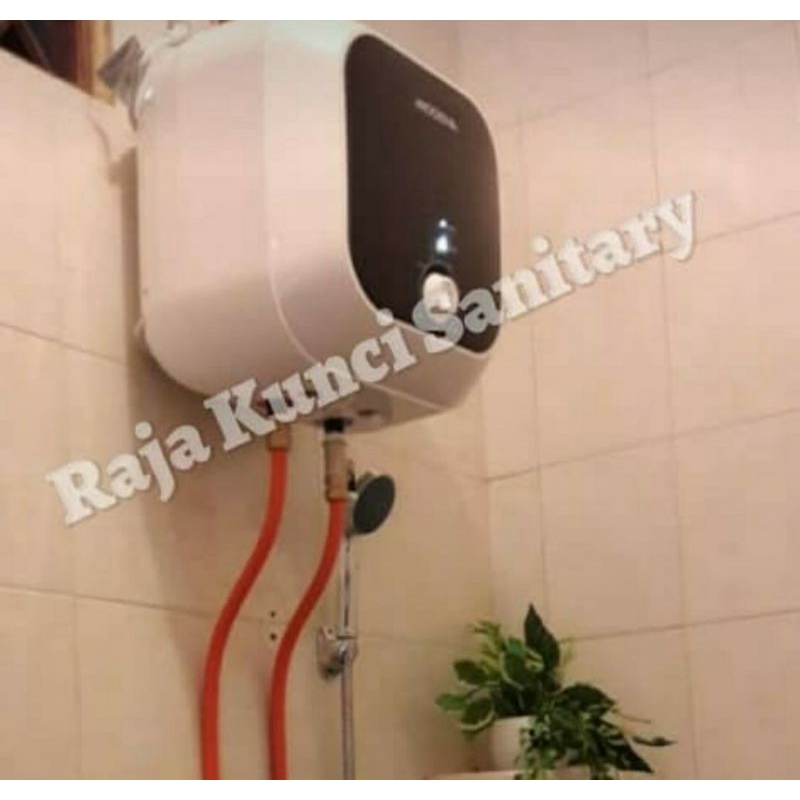 Instalasi Luar Water Heater Tanpa Bobok/Perlengkapan pasang Instalasi Luar Water Heater/Ariston