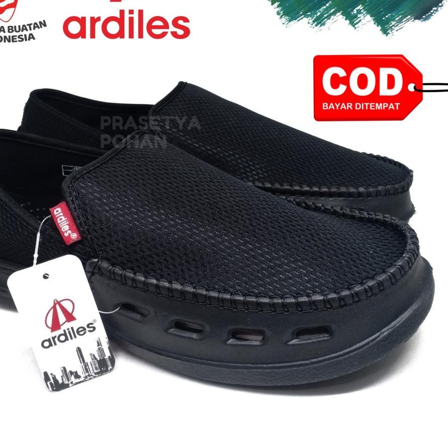 Sepatu Ardiles Slip On Pria Hitam Original Ardiles - Sepatu Ardiles Pria