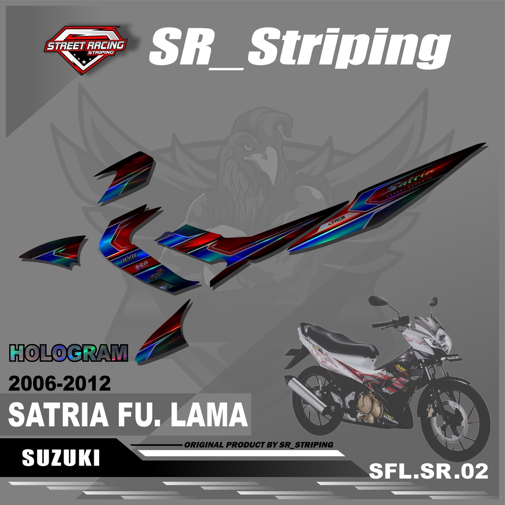 ( Hologram ) Striping satria fu Barong / Striping satria Barong /Striping Satria Fu lama / Striping 