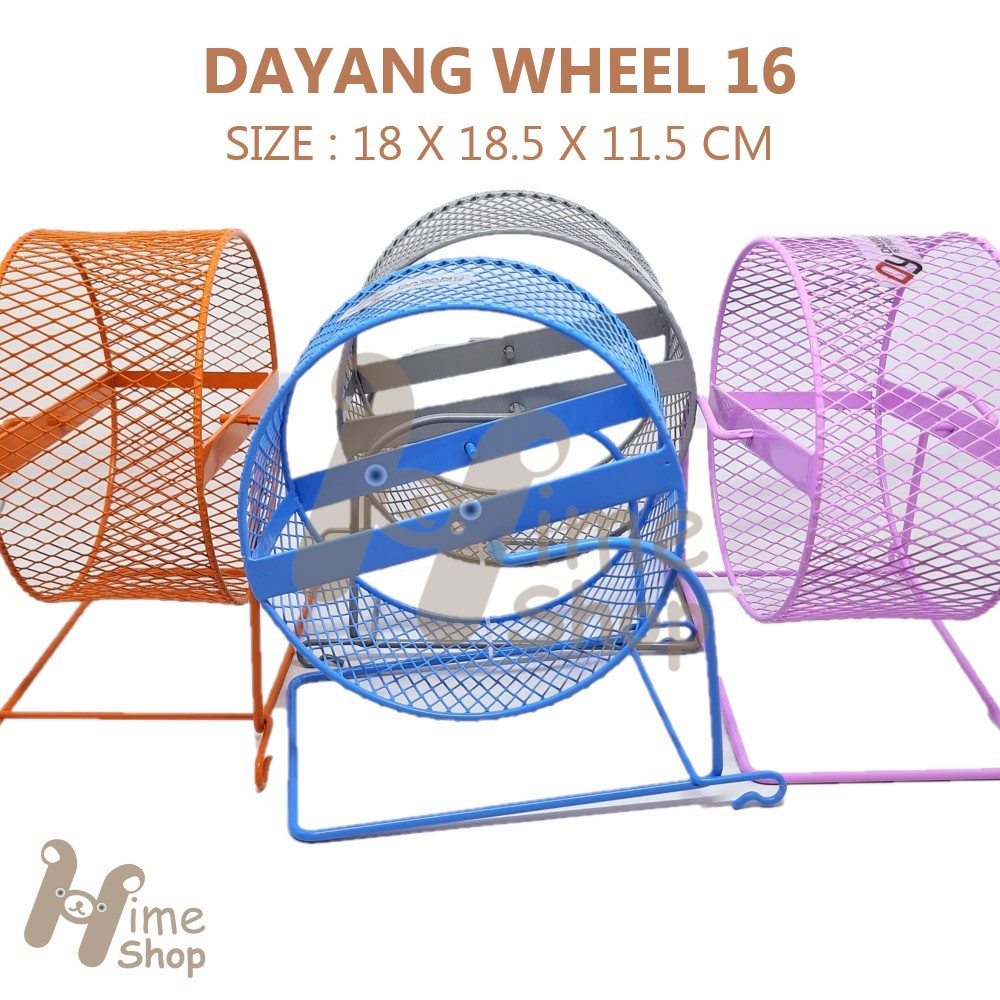 DaYang Jogging Wheel 16 Mainan Roda Putar Besi Running Hamster Gerbil Rat Mice