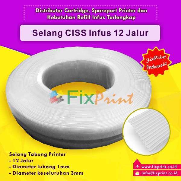 Selang CISS Infus Modif 12 Jalur Roll