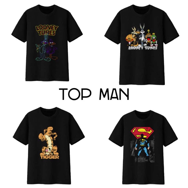 Kaos Topman Original x Avenger/Disney/LooneyTunes/Skull