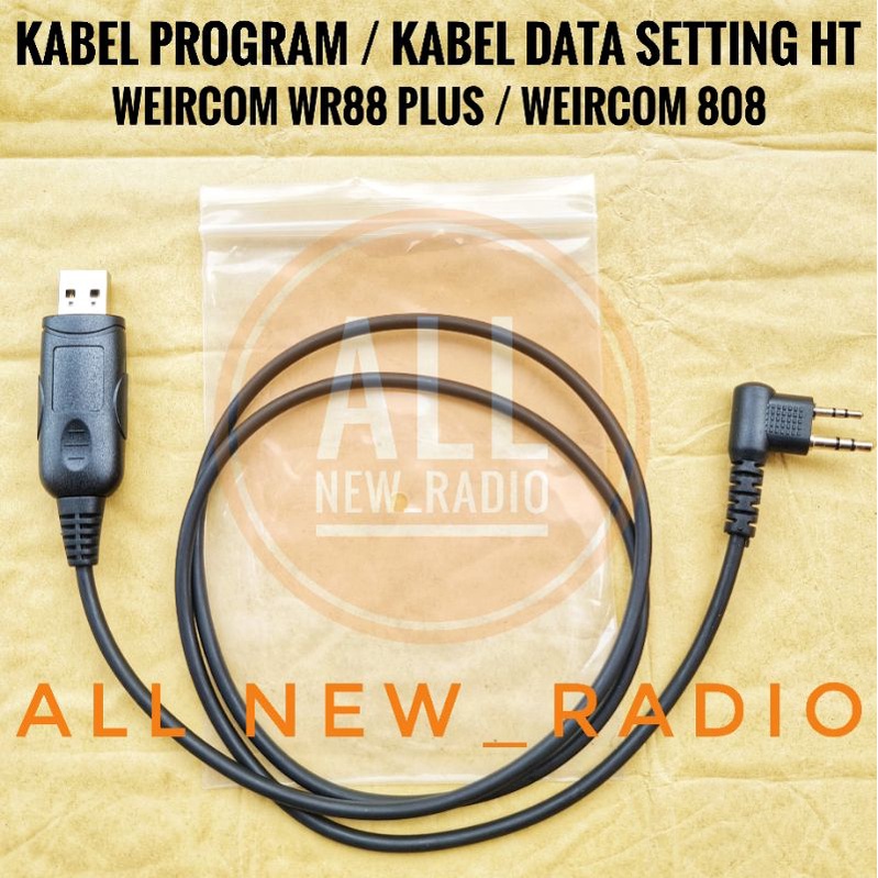 KABEL PROGRAM HT WEIRCOM WR88 PLUS WR88 SPORT RADIO WR808 WR 808 / KABEL SETTING HT WEIRCOM WR 88 PL