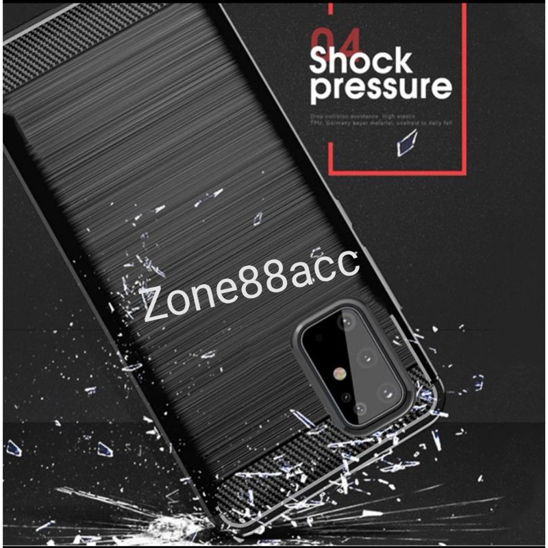 Samsung S20 Plus S11 Silicon Case Softcase iPAKY Carbon Casing Cover TPU