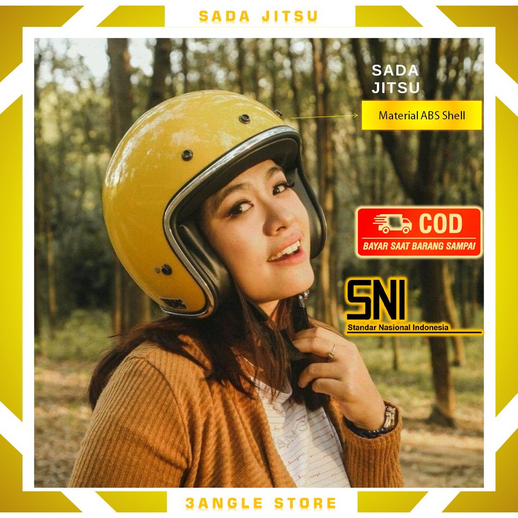 Promo Helem Bogo Helm Retro Helmet Jadul SNI Lawas Clasic Klasik Clasik Klasic Jaman Dulu Sada Jitsu