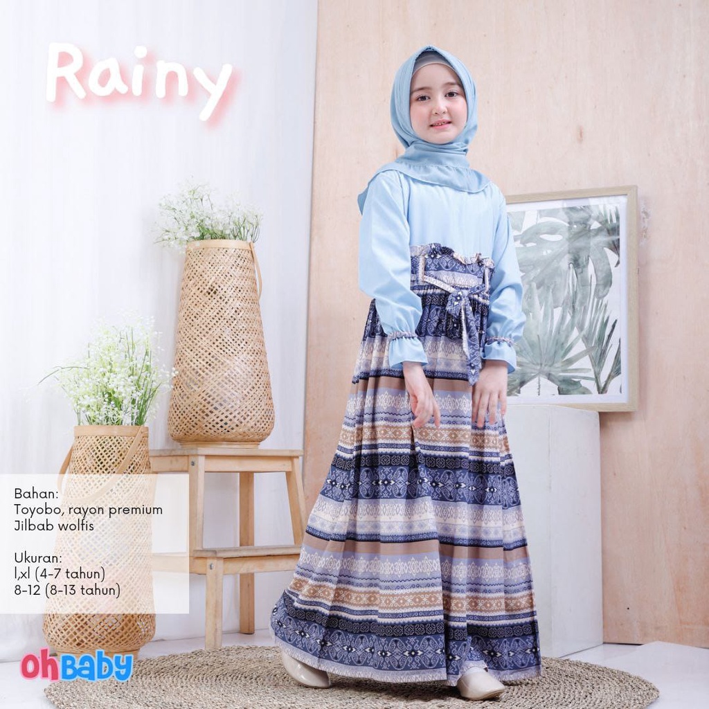 Gamis Rainy Blue