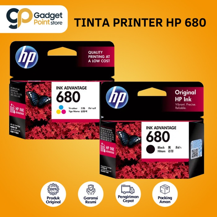 Tinta Printer HP 680 Original Ink Advantage Cartridge Original HP