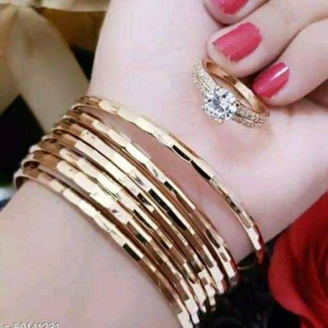 Gelang keroncong xuping lapis mas 24k