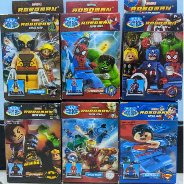 MAINAN EDUKASI LEGO BOX KARAKTER ROBOMAN