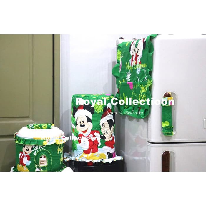 Dijual SET GKM  SOFASET  TAPLAK MEJA   HOMESET MICKEY NATAL HIJAU Murah