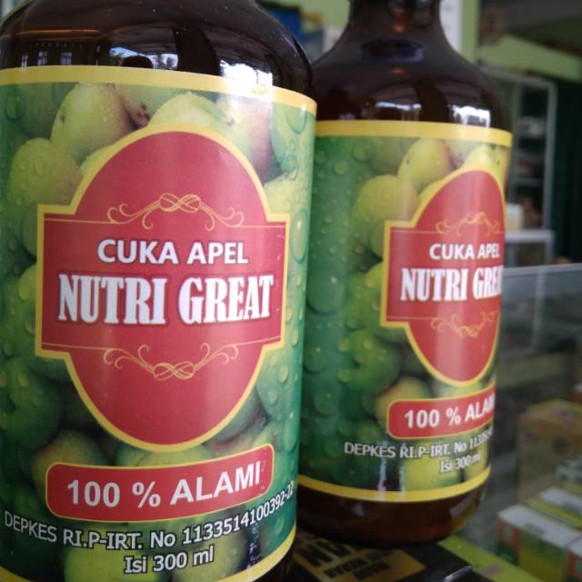 

Cuka apel nutri great 100% alami