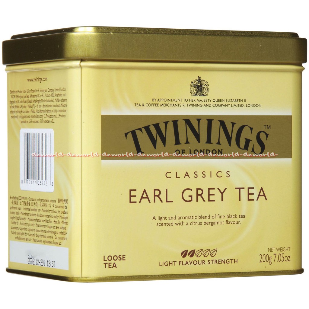 Twinings Early Grey Tea Classic loose Tea kaleng kuning Teh Twining 100gr