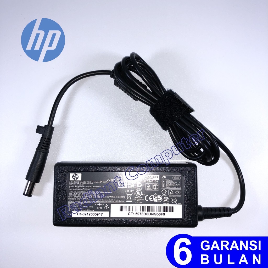 Adaptor Charger Hp Probook 4230s 4321s 4330s 4410t 4410s 18 5v 3 5a Shopee Indonesia