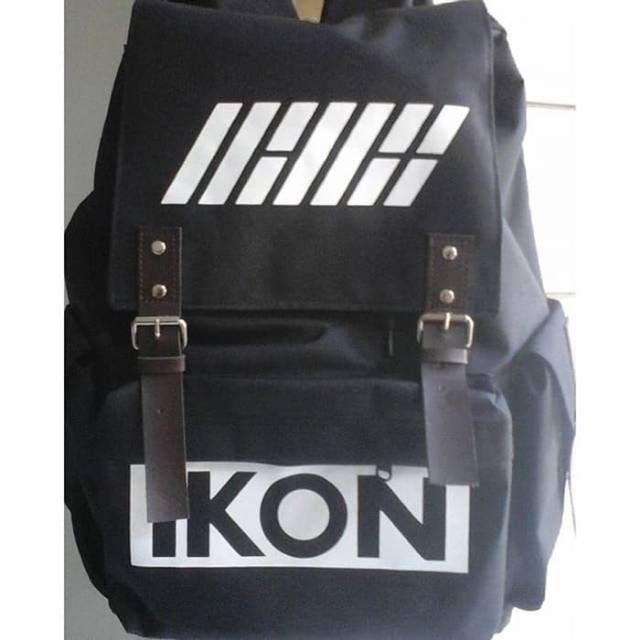 IKON TAS RANSEL KPOP BACKPACK KOREA MULTI FUNGSI