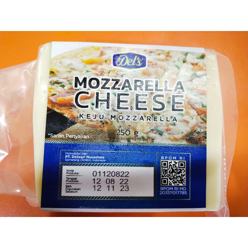 Jual Keju Mozzarella Dels 250gr Mozzarella Cheese Shopee Indonesia