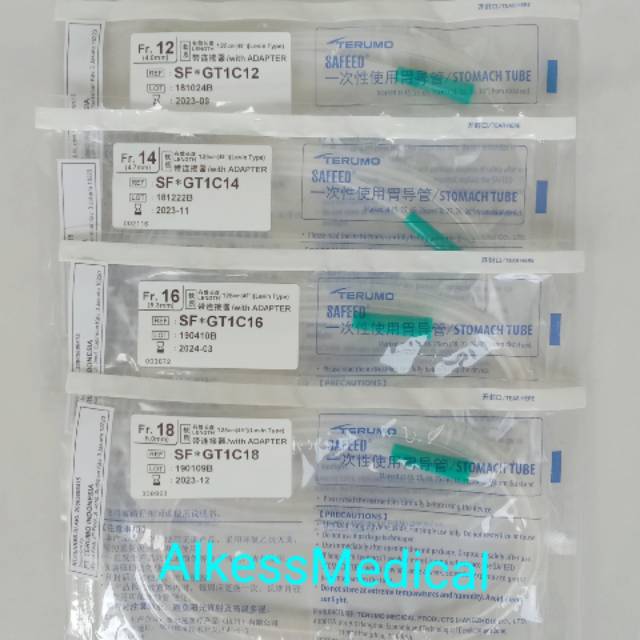 NGT Terumo/Stomach Tube/Selang Makan.Fr.12,14,16,18