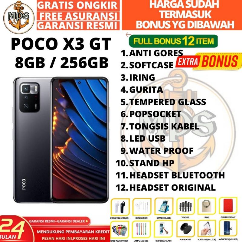 XIAOMI POCO X3 GT RAM 8GB ROM 256GB 8/256 GARANSI RESMI