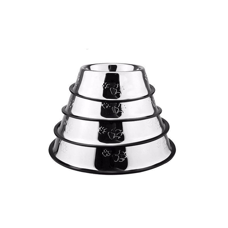 Mangkok Anjing Kucing Stainless Steel Anti Slip Pet Bowl