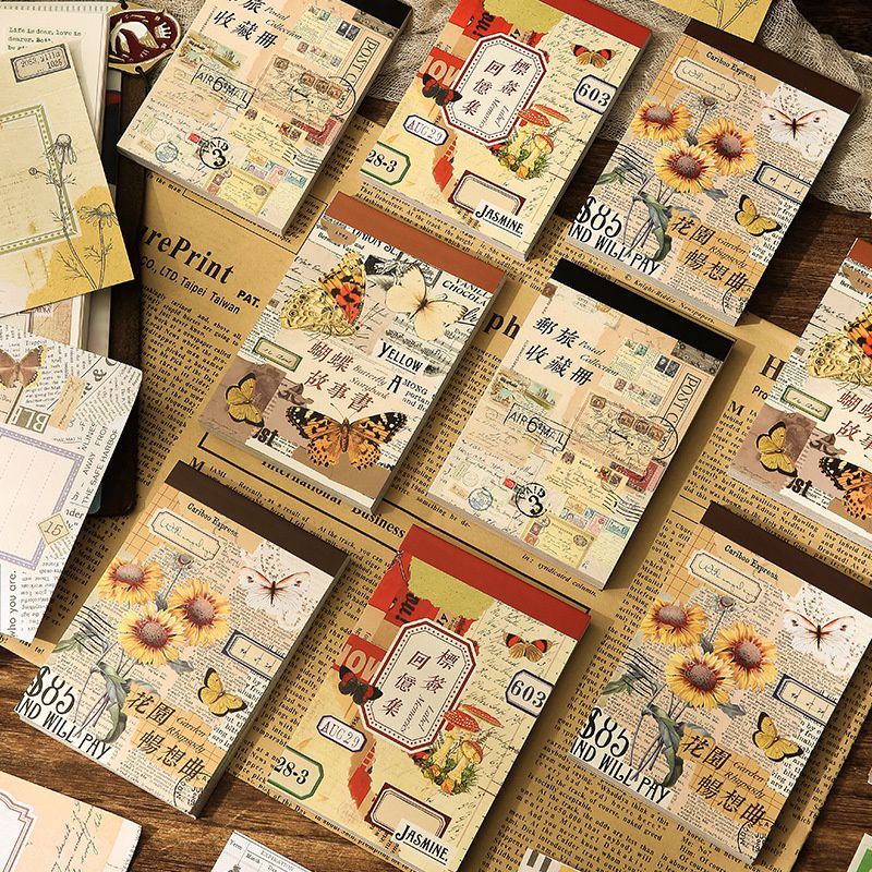 

10 lembar kertas deco paper vintage journaling aesthetic
