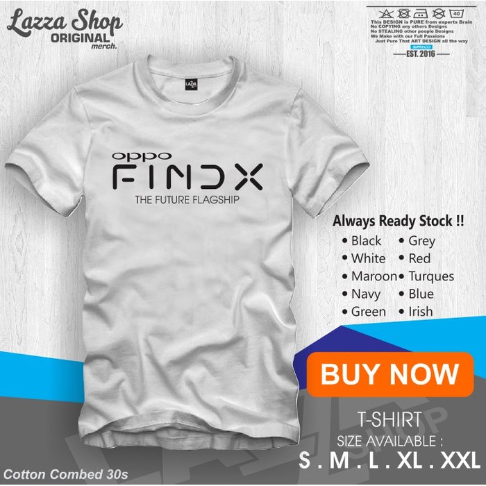 Kaos / Baju / T-shirt Oppo Smartphone FIND X Distro keren Murah   - riskyridho