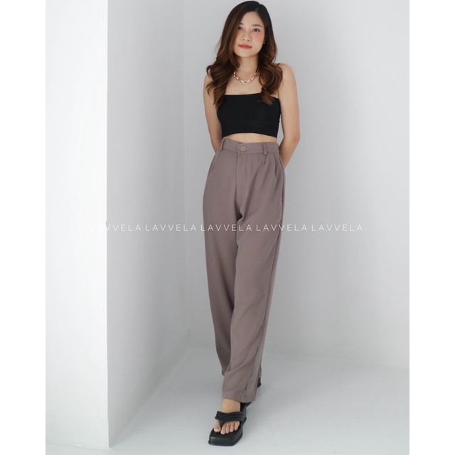 BROOKLYN KULOT PANTS | CELANA BASIC PANTS | BAGGY PANTS | CELANA BAHAN POLYESTER | CELANA KULOT WANITA | CELANA KARGO | KOREAN PANTS | LAVVELA