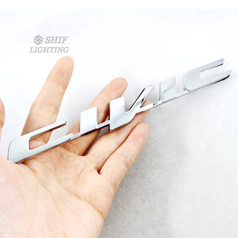 1 X ABS Chrome CIVIC Logo Car Auto Rear Trunk Emblem Badge Sticker Decal Replacement For Honda CIVIC