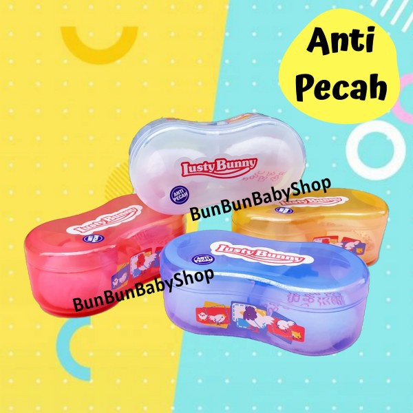 ANTI PECAH Lusty Bunny Tempat Bedak Baby Anak Tabur Tabor Perlengkapan Bayi New Born Peralatan Puff