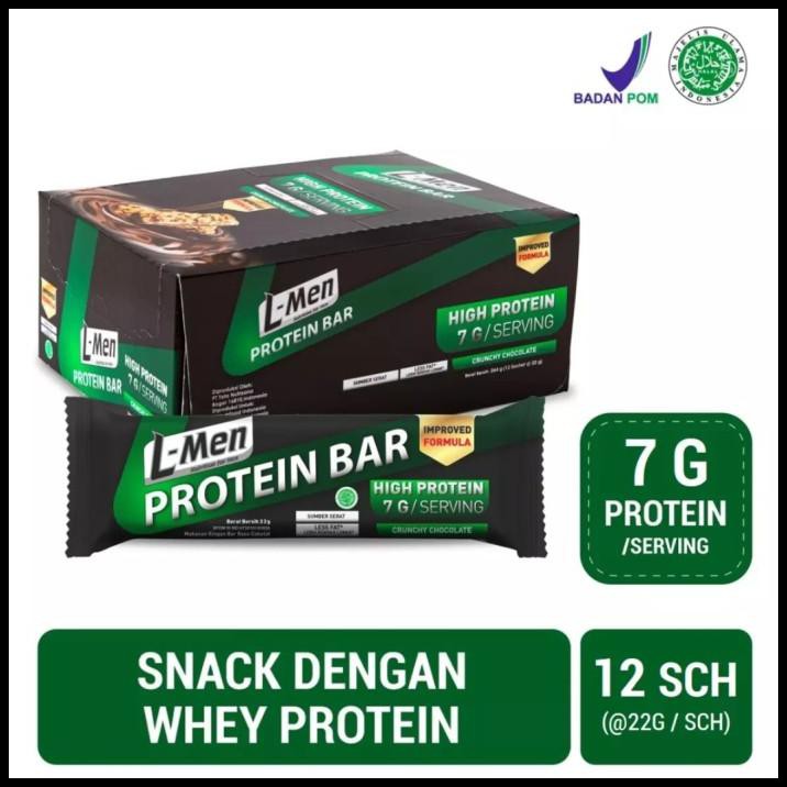 

L-Men Bar Crunchy Chocolate 12 Sch (7G Protein/Serving)