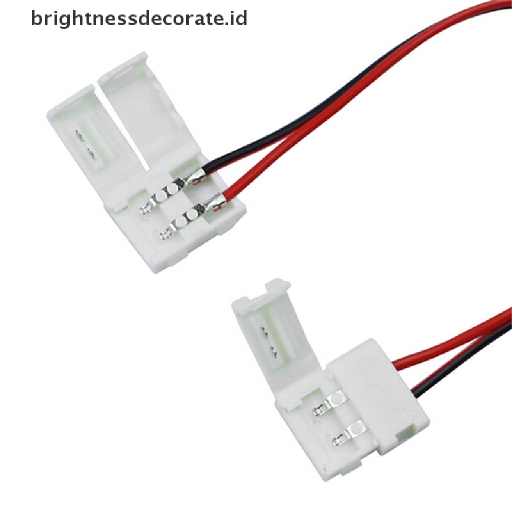 [birth] 10pcs/set  Cable 2 Pin LED Strip Connector 3528/5050 Single Color Adapter  [ID]