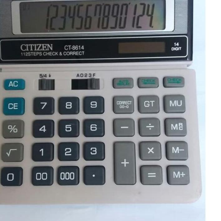 

New! Kalkulator Dagang 14 Digit Citizen CT-8614~