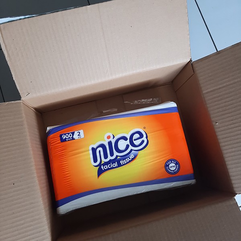 tissue tisu wajah nice 900 gram 2 ply ( 1 KG 3 PACK ) / NICE FACIAL TISSUE TISU 900 gram WAJAH MUKA