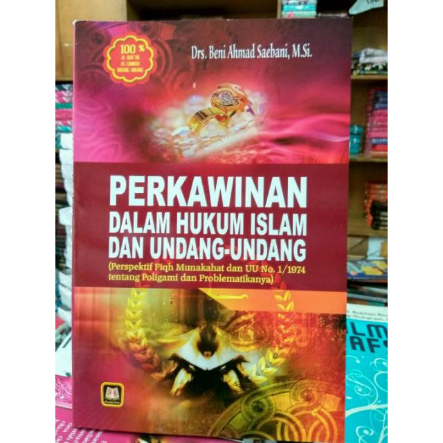 Buku Perkawinan Dalam Hukum Islam Undang Undang Karya Beni Ahmad Saebani Terbitan Pustaka Setia Cd Shopee Indonesia