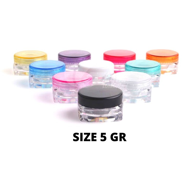 Pot Cream Acrylic DIY Kosmetik Bening - 5 gr