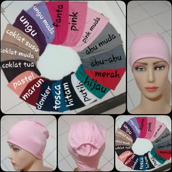 Terlaris   ciput arab - inner hijab bahan kaos - bukan rajut - jual ecer