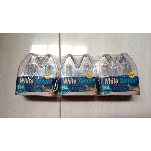Lampu / Dop Halogen Mobil Xenon H4 Super White Putih