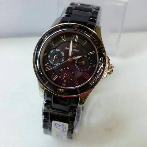 HITS PRODUK JAM TANGAN WANITA SWISS ARMY KRAMIK ORIGINAL
BLACK GOLD
