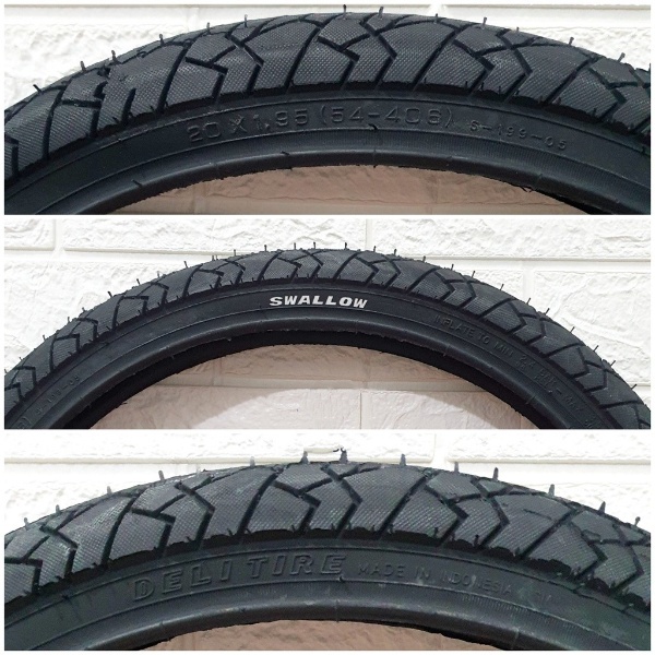 Ban Luar Swallow Deli Tire 20 x 1.75 Minion/Minitrek BAN LUAR SEPEDA 20X1.95 SWALLOW 20 X 195 1.95 DELI TIRE 20X195 LIPAT MINION ANAK BMX MINI FOLDING SELI